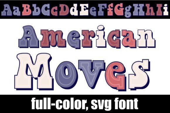 Americana Moves: A Retro Font with Modern Color