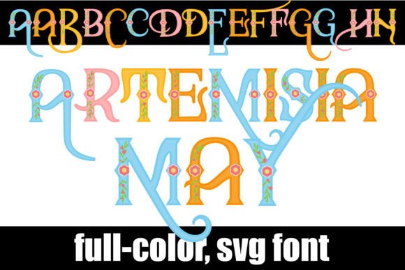 Artemisia May: A Floral Color Font for Modern Design