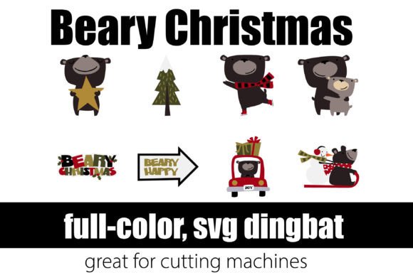 Beary Christmas: Festive SVG Font Design Guide