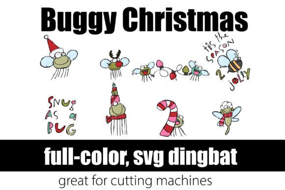 Buggy Christmas: Whimsical Font for Festive Designs