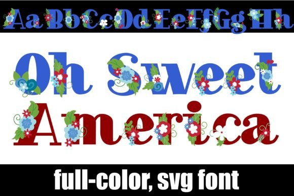 Celebrate American Spirit with Oh Sweet America Typography