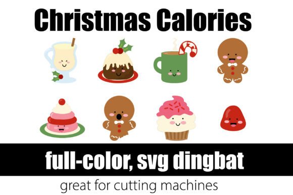 Christmas Calories: Festive SVG Font for Designers