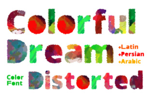 Colorful Dream Distorted: A Watercolor Font for Vibrant Design