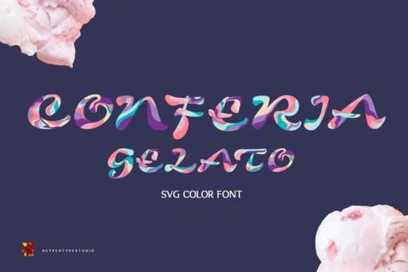 Conferia Gelato: A Playful Color Font for Vibrant Design