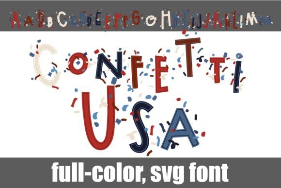 Confetti Usa: A Festive Color Font for Dynamic Design