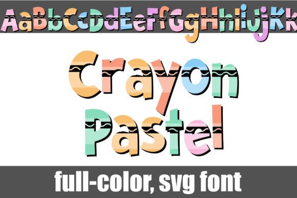 Crayon Pastel: A Playful SVG Font for Vibrant Branding
