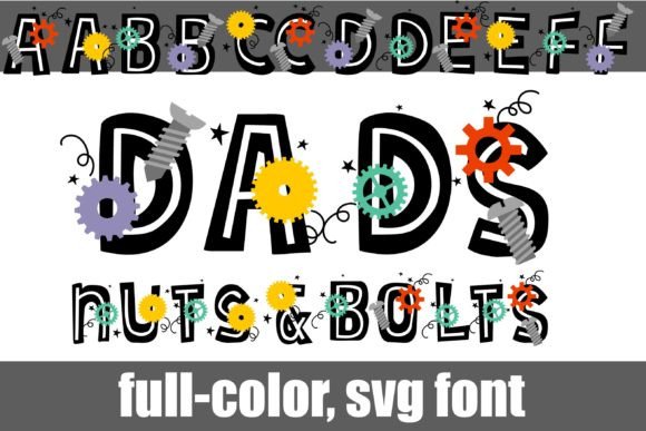 Dad's Nuts and Bolts: Industrial Typography for Bold Branding