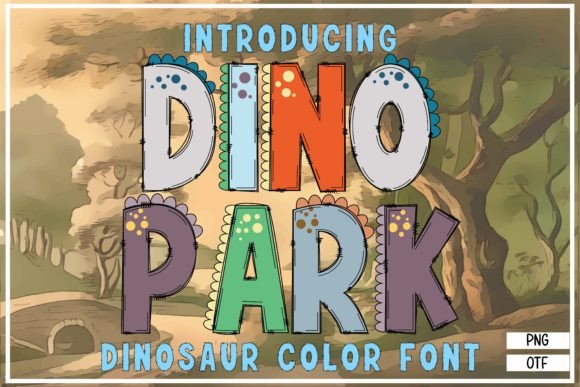 Dino Park: A Playful Color Font for Modern Design