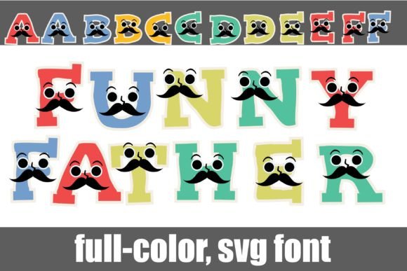 Funny Father: A Whimsical Color Font for Bold Branding