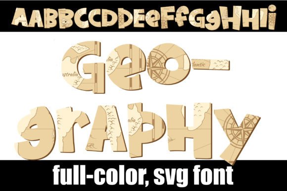 Geography: A Full-Color Font for Visual Storytelling