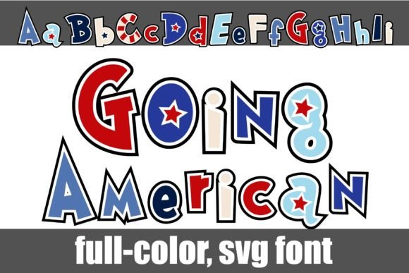 Going American: A Full-Color Font for Patriotic Design