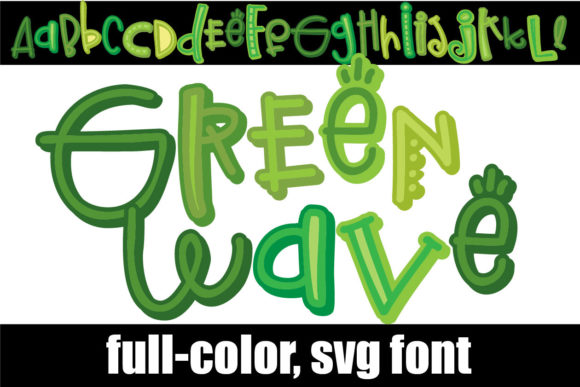 Green Wave: A Fresh Take on Color Typography