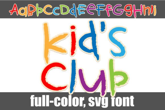 Infusing Youthful Energy: The Kids Club Color Font