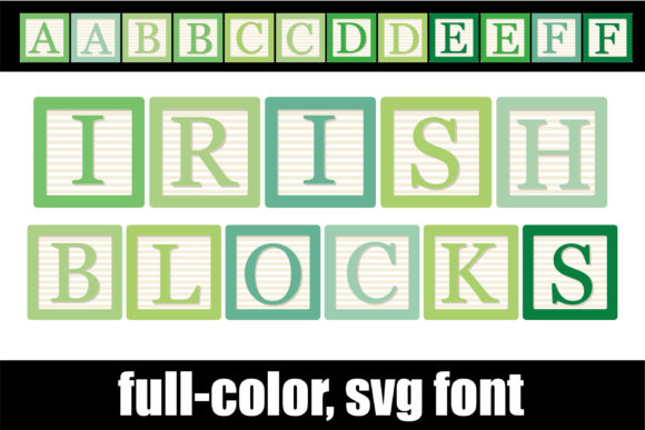 Irish Blocks: A Playful Color Font for Modern Design