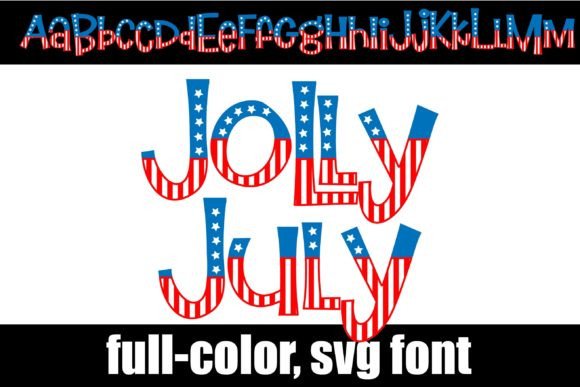 Jolly July: A Vibrant Color Font for Dynamic Designs