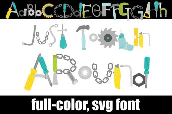 Just Toolin' Around: A Creative Color Font for Modern Design