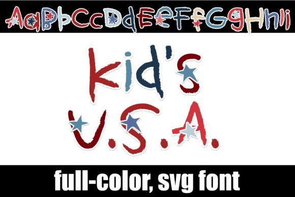 Kids Usa: A Vibrant SVG Font for Creative Design