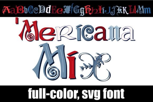Mericana Mix: Elevate Designs with a Patriotic Color Font