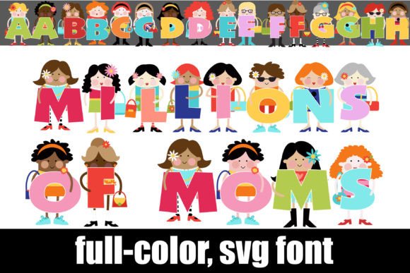 Millions of Moms: Elevate Your Designs with Playful Typography