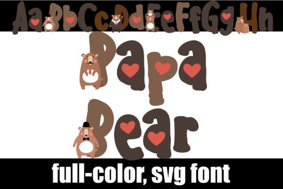 Papa Bear: Elevating Design with a Colorful, Heartfelt Font