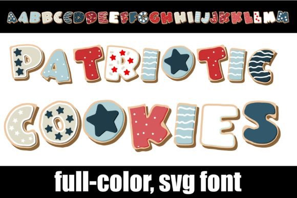 Patriotic Cookies: A Bold Font for Vibrant Design