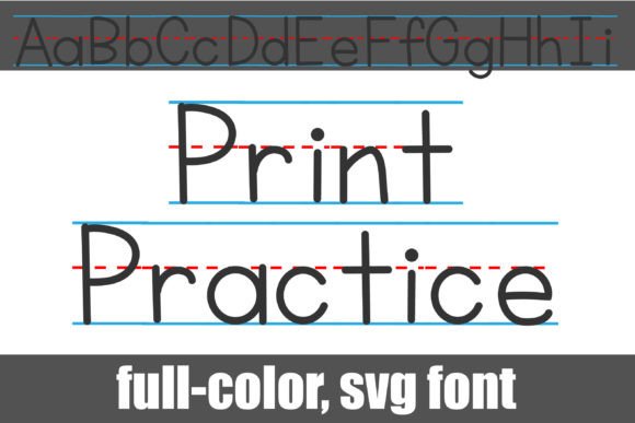 Print Practice: A Full-Color Font for Authentic Design