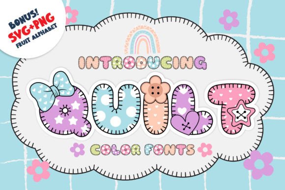 Quilt: A Colorful Font for Modern Design Projects