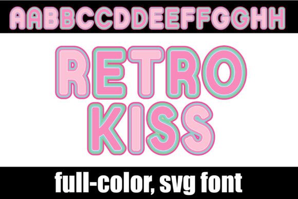 Retro Kiss: A Vintage Color Font for Modern Design