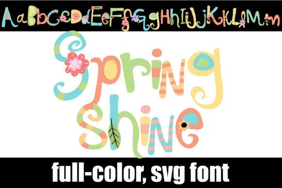 Spring Shine: Elevating Visuals with Vibrant SVG Typography