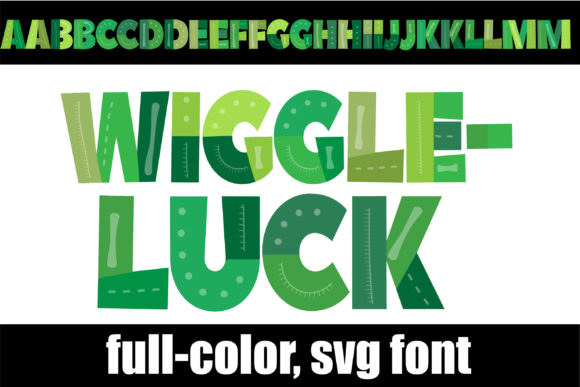 Wiggleluck: A Vibrant Green Font for Modern Design