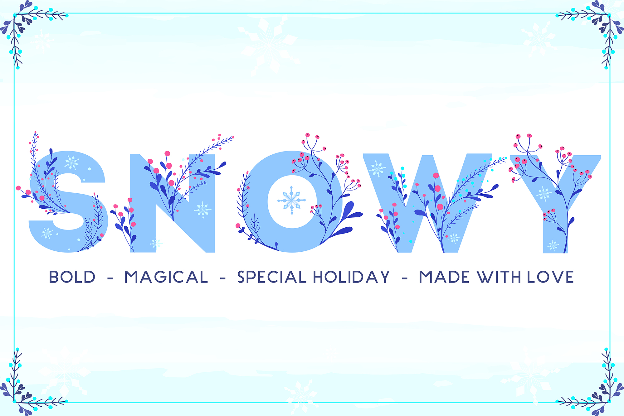 Winter Color: A Festive Font for Bold Holiday Design